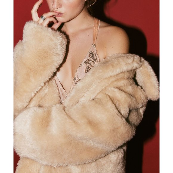 Free People Tan Pea Coat *NWT* - Picture 7 of 9